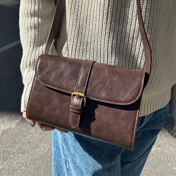 Brandy Melville Handbags - Brandy Melville Buckle Shoulder Bag NWT